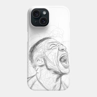 Scribble abstract Mbappe Phone Case