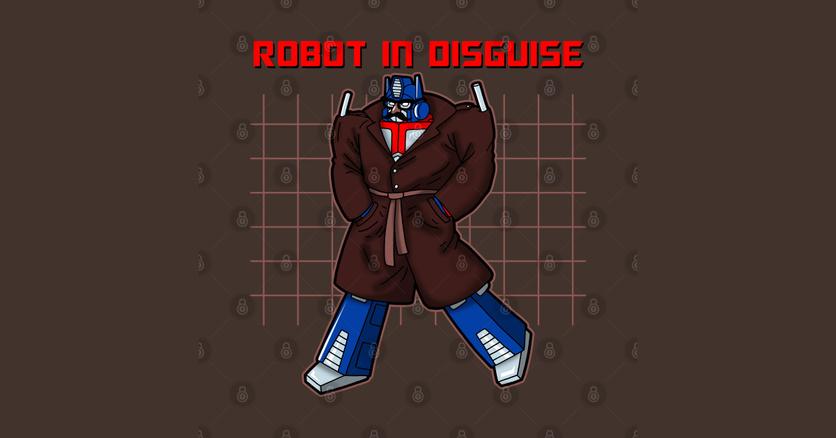 Robot In Disguise Funny Spy Alien Robot 80 #39 s Cartoon Parody Funny T