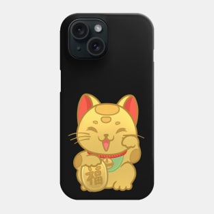 Golden Maneki Neko Phone Case