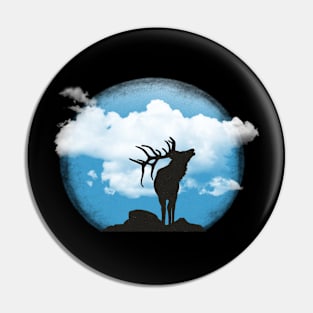 Deer & Cloud Pin