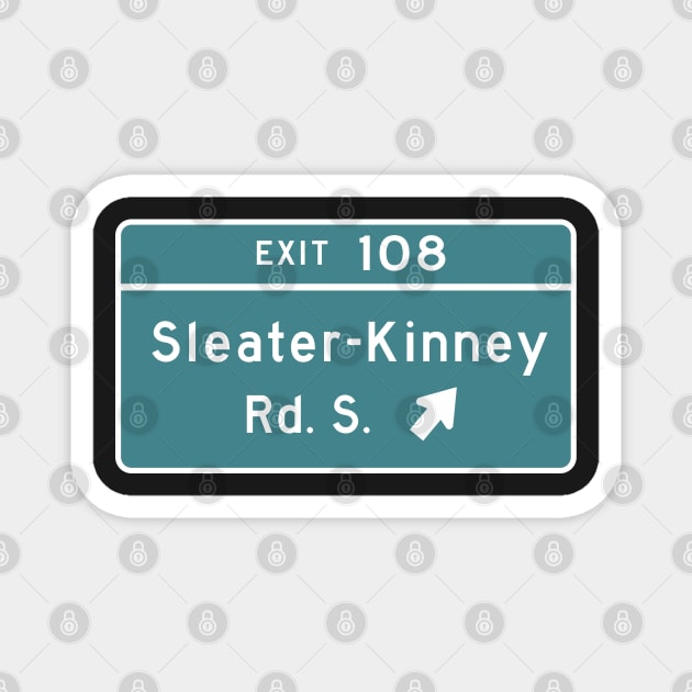 Sleater-kinney Intersection Magnet by Luckythelab