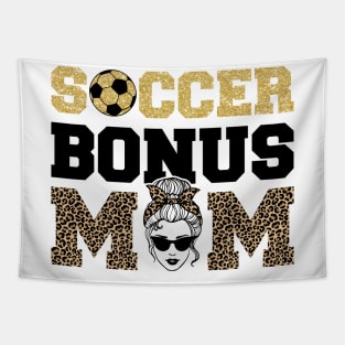 Soccer Bonus Mom Step Mom Gift For Women Mother day Tapestry