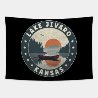 Lake Jivaro Kansas Sunset Tapestry