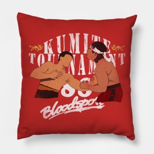 low blow kumite vintage Pillow