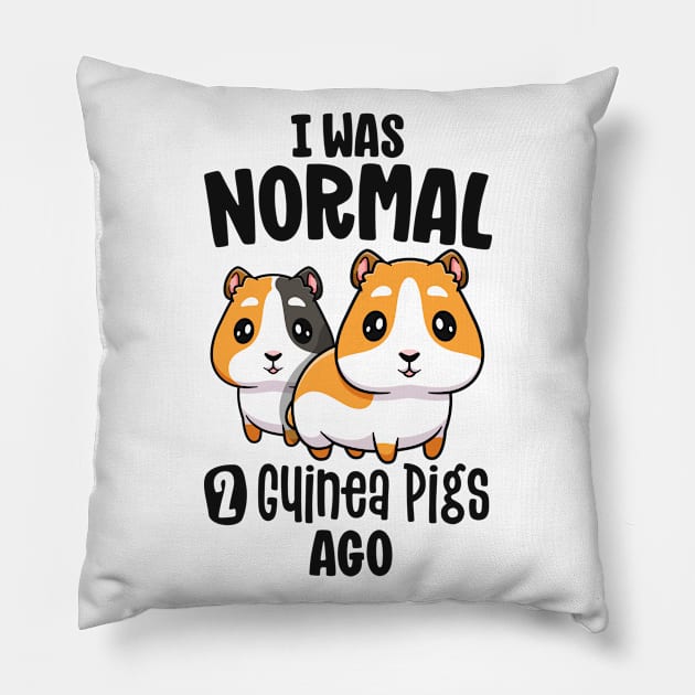 I Was Normal 2 Guinea Pigs Ago Furry Potato Lover Gift Girl Pillow by 14thFloorApparel