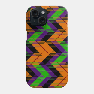 Halloween Colors Plaid Pattern Phone Case