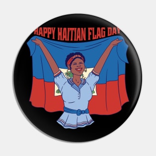 Happy Haitian Flag Day Celebration Haiti Pin