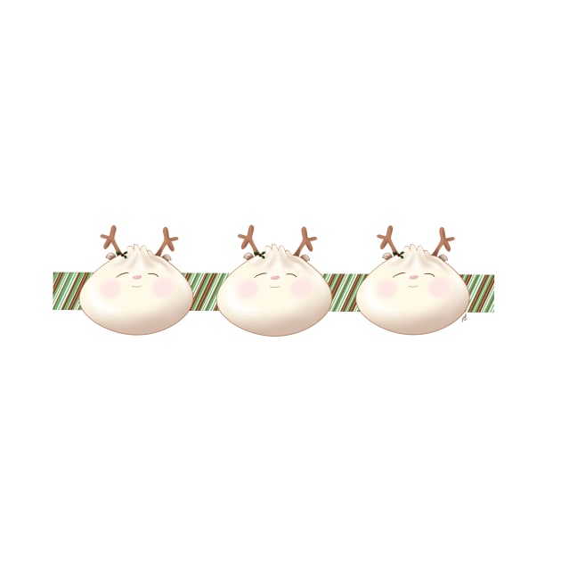 Reindeer Holiday Holly Bao Ribbon by pbDazzler23