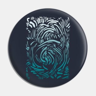 Abstract Pattern - Organic Lines Pin