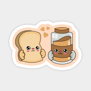 All i need is bread and peanut butter, Kawaii bread and peanut butter. Magnet