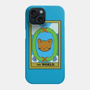 TAROT CARDS | THE WORLD. | CAT Phone Case