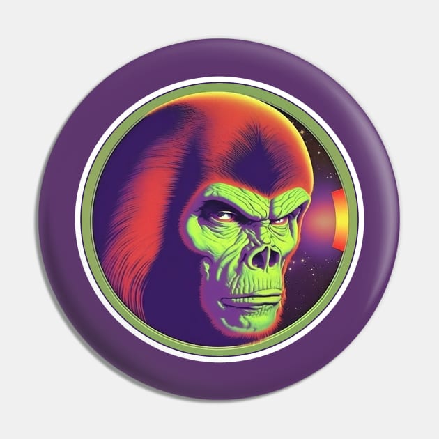 Ape Space disco Pin by Trouble Makers