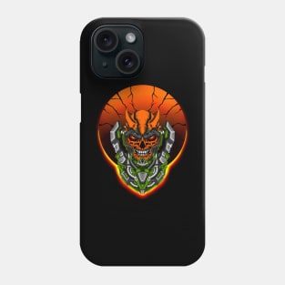 Skull cyborg Phone Case