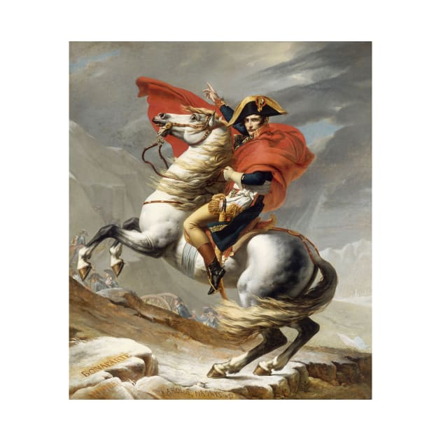 Napoleon Crossing the Alps - Jacques-Louis David by themasters