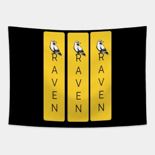 3 eyes Raven Luck Tapestry