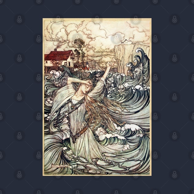 Undine - Arthur Rackham by forgottenbeauty