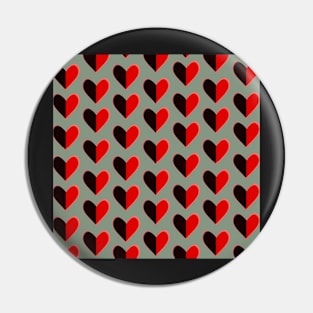 Two Colour Heart Pin