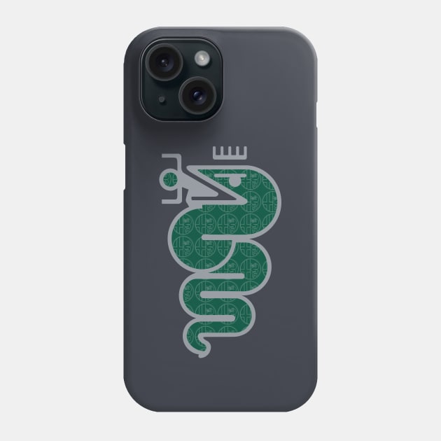 Alfa Romeo Biscione Snake design Phone Case by fmDisegno