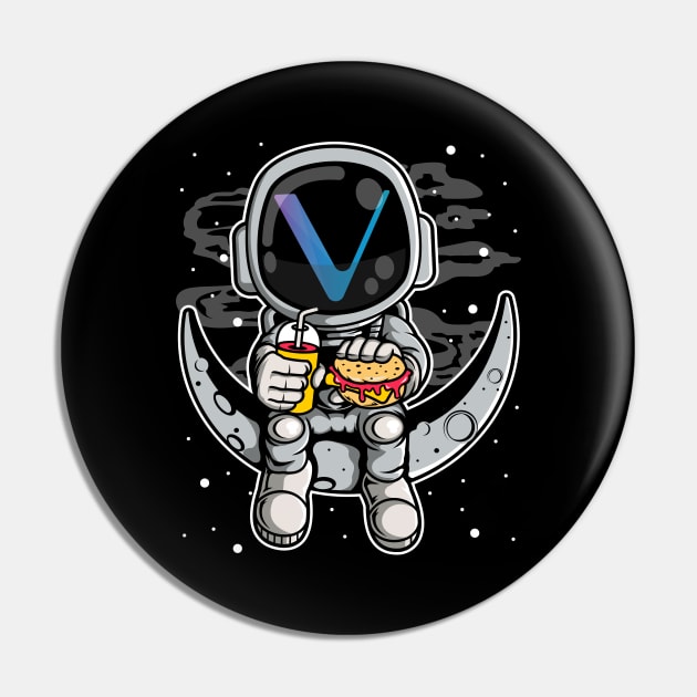 Astronaut Fastfood Vechain Crypto VET Coin To The Moon Token Cryptocurrency Wallet Birthday Gift For Men Women Kids Pin by Thingking About