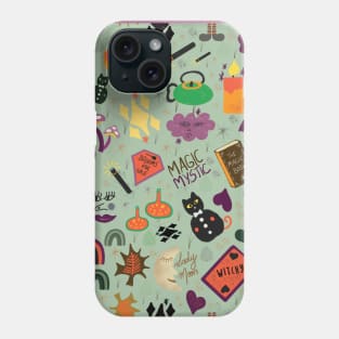 Enchanted Evening: A Whimsical Halloween Frolic Phone Case