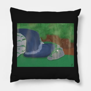 Familiar: The Nymph and the Hunter Pillow