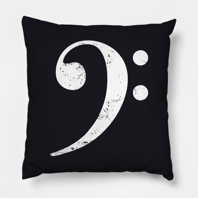 Bass Clef Pillow by Azarine