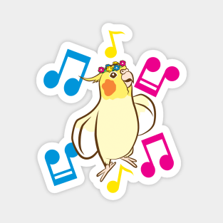 Pansexual Pride Bird Magnet