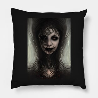 Mysterious Gothic Woman | Gothic Aesthetic | Beautiful Vampire Woman Pillow