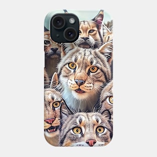 Lynx Cat Wild Nature Funny Happy Humor Photo Selfie Phone Case