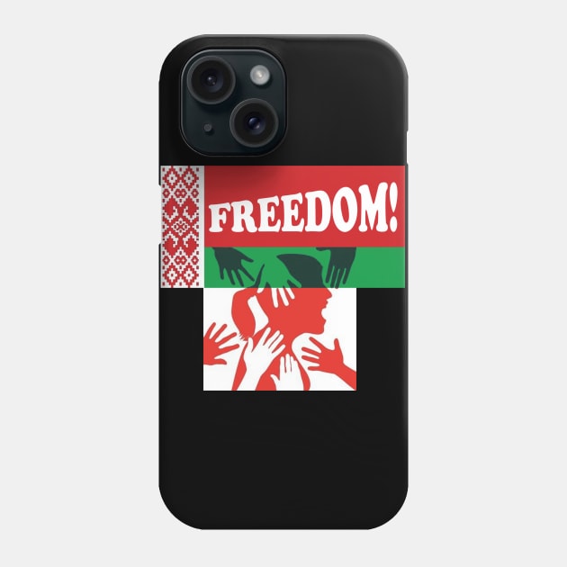 FREEDOM BELARUS PROTEST Phone Case by kexa