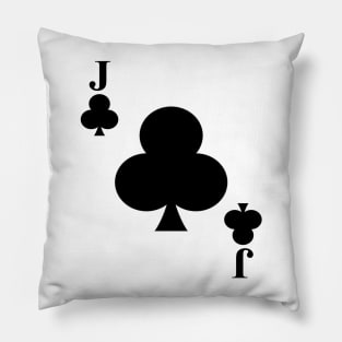 Jack of Clubs Playing Card Halloween Costume Pillow