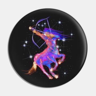 Sagittarius Centaur Horse Art Astrology Zodiac Design Pin