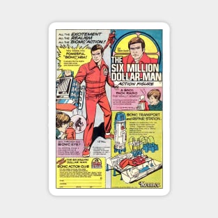 Vintage Six Million Dollar Man Magnet
