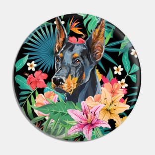 Tropical Dobie Dobermann Doberman Pinscher Pin