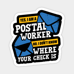 Funny Postal Worker Job Letter Carrier Gift Magnet