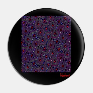 Amoeba Purple Cell Division by Blackout Design Pin