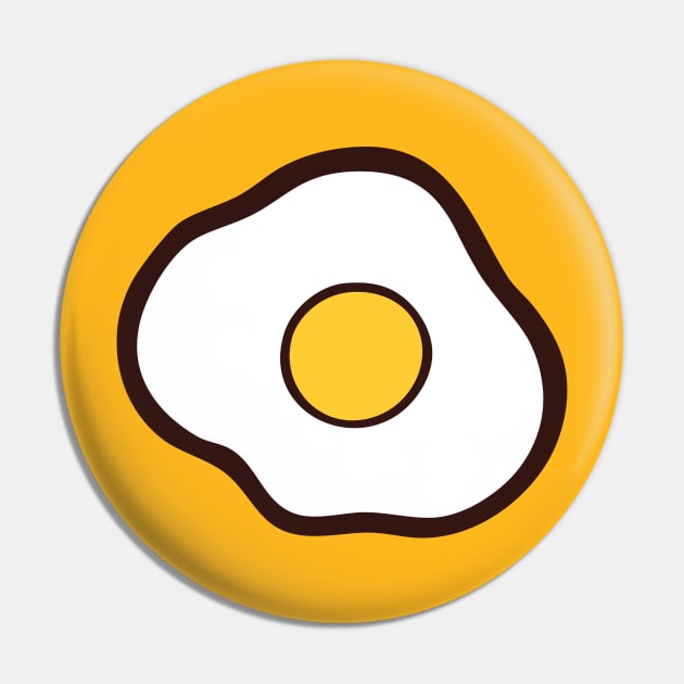 Fried Egg Pin by evannave