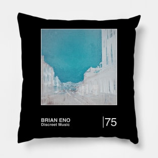 Discreet Music / Original Minimalist Graphic Artwork Design Pillow