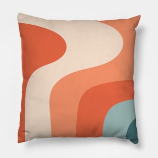 Retro Wavy Lines Pillow