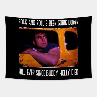 Cruisin' Main Street American Classic Film Tees for Drive-In Lovers Tapestry