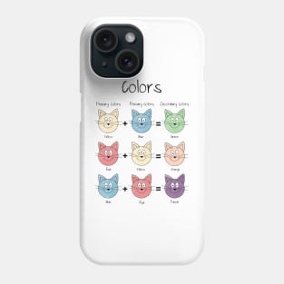 Color theory in cats, primary and secondary colors Phone Case