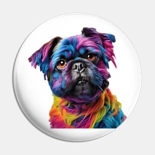 Colorful beautiful dog Pin