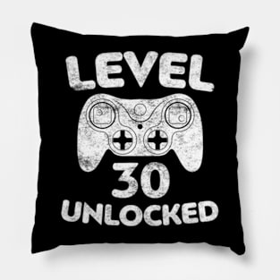 Level 30 Video 30th Birthday Pillow