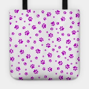 Paw Prints in Pink Tote