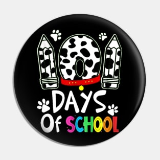 101 Days Smarter Dog Shirt 100 Days Of School Pin