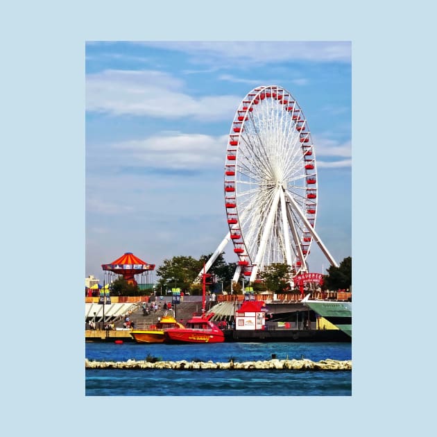 Chicago IL - Ferris Wheel at Navy Pier by SusanSavad