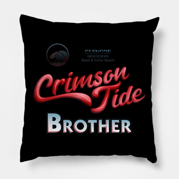 Crimson Tide brother Pillow by GlencoeHSBCG