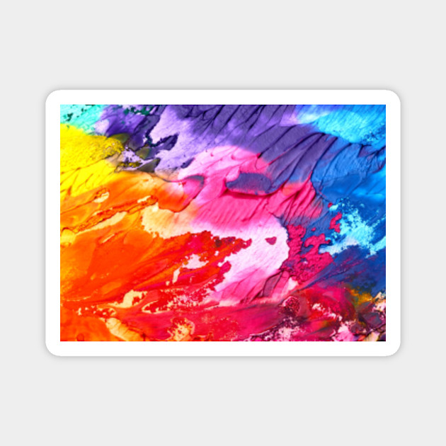 Acrylic Colour Painting Acrylic Painting Magnet Teepublic Au