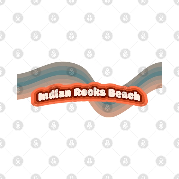 Indian Rock Beach Sunshine in a Beach with a Hippie Swirl Lines Island and River T-shirt by AbsurdStore