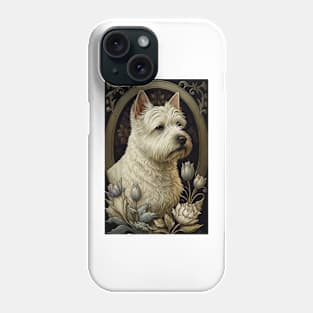 West Highland White Terrier - Art Nouveau Style Phone Case